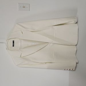 Boohoo Blazer, Cream, 4